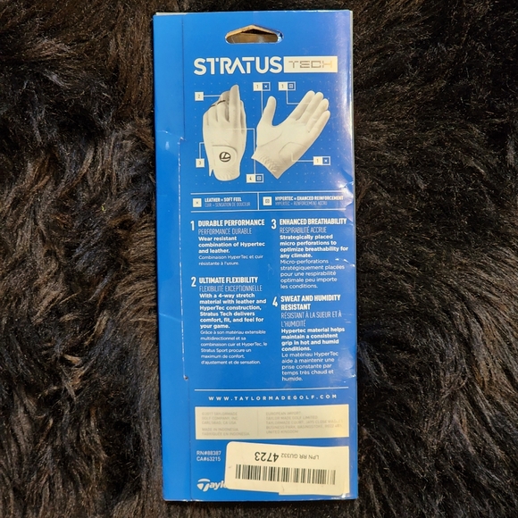TaylorMade Men's Stratus Tech Golf Glove Left Hand-Small - Picture 7 of 8